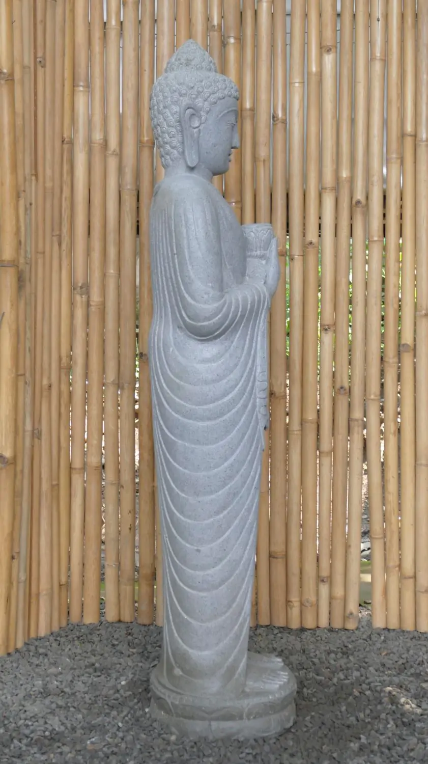  Product image 5 of the product “Standing Buddha with Lotus Flower, ca. 151 cm H ”